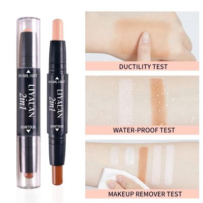 품질  Double End 3D Waterproof Custom Makeup Face Highlight Shadow Cream Contour Long Lasting Stick 공장