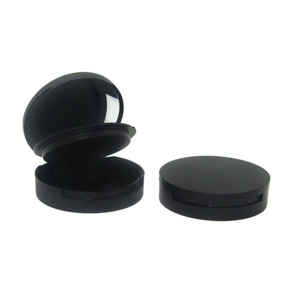 품질  Wholesale Recyclable In Stock New Design Solid Color Loose Matte Black Powder Compact Case 공장